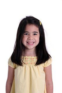 little girl smiling