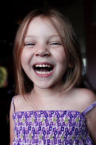 girl laughing