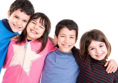 group of friends smiling