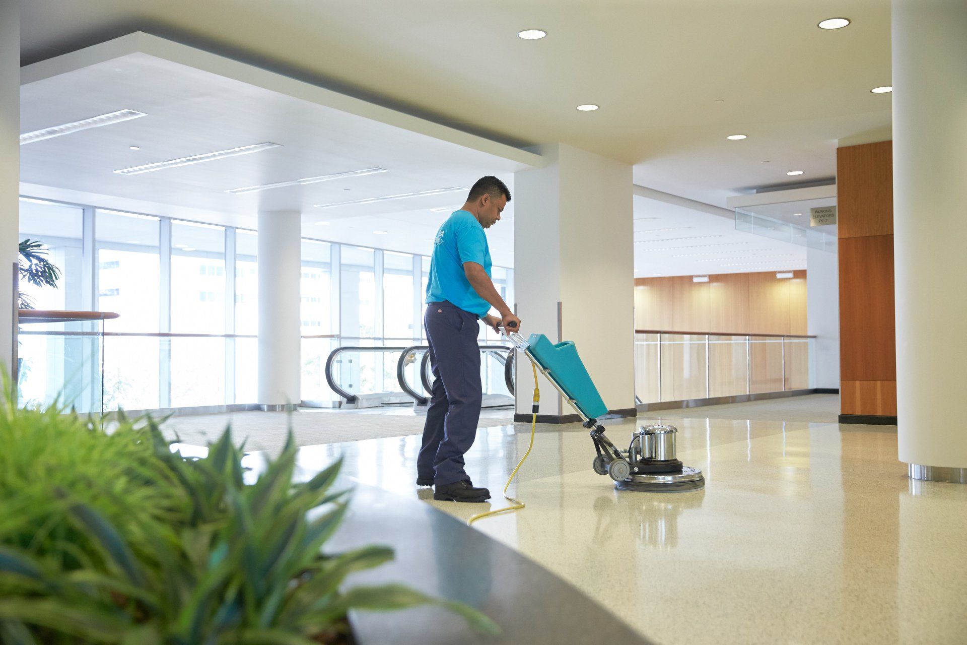 Vacuuming the Carpet of an Office — Fond Du Lac, WI — Servicemaster Residential & Commercial Services