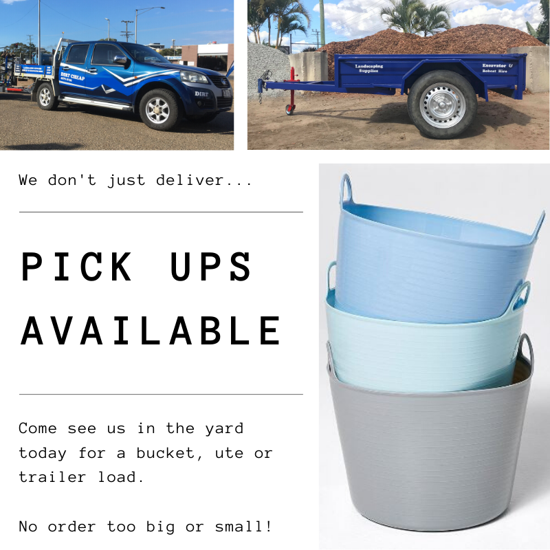 Pick Ups Available Ad — Landscaping Supplies in Gladstone, QLD Pick Ups Available Ad — Landscaping Supplies in Gladstone, QLD