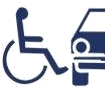 icona sedia a rotelle per auto