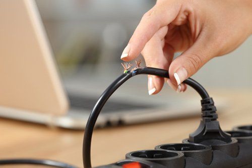 Damaged Electrical Cord — Placentia, CA — Law Offices of Kennith L. Peterson
