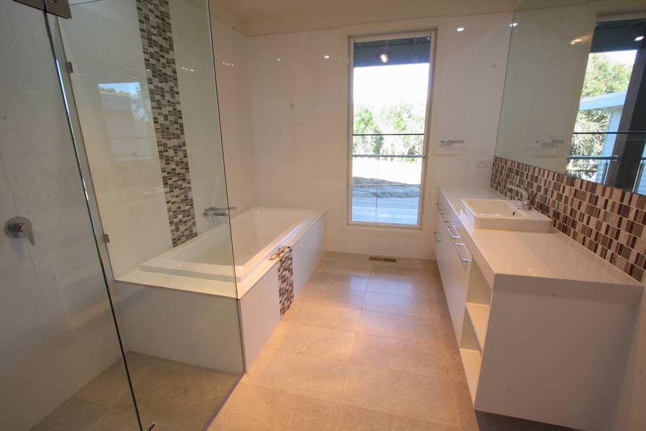 updated bathroom fixtures