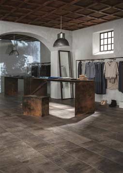 view of warm tiling inside store