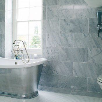 modern tile in modern bathroom