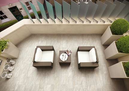 outdoor modern stone patio