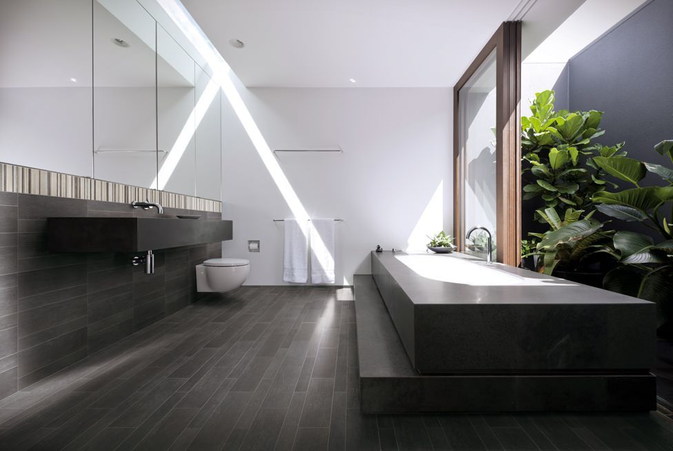 modern spa bathroom