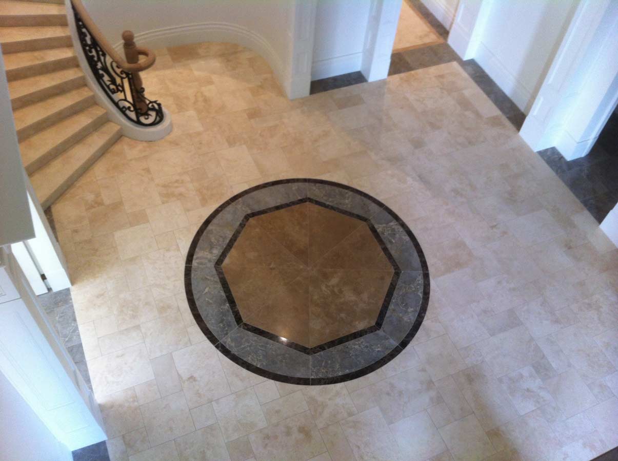 entry way decorative tiling