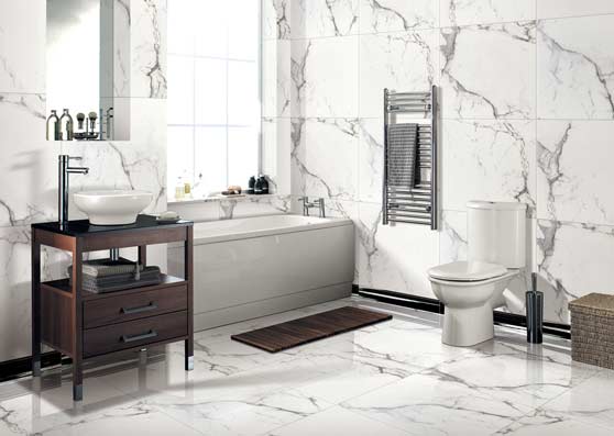 bright tile bathroom