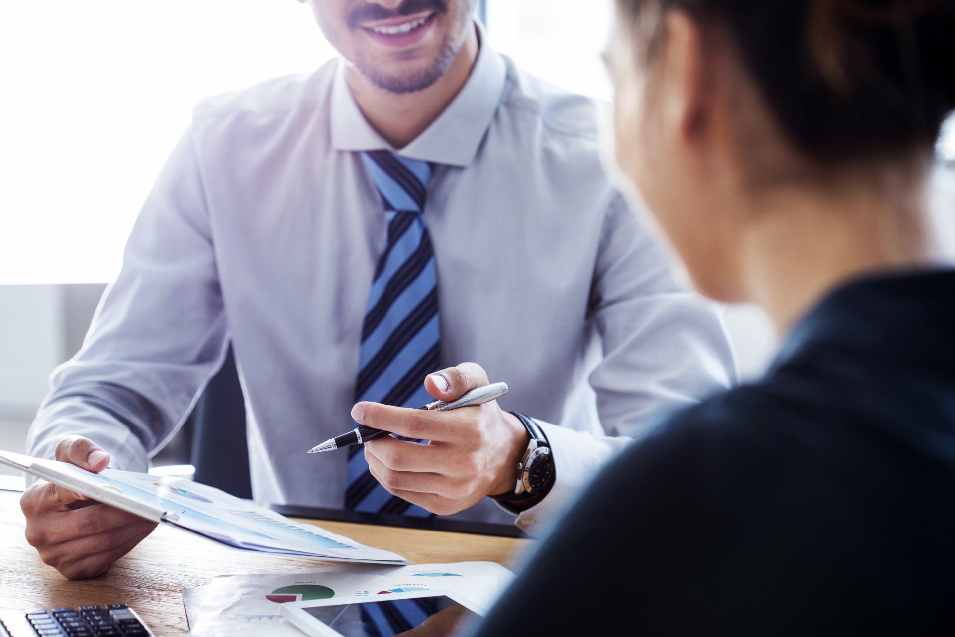 Additional Insurance — Insurance Adviser And A Woman Talking in Largo, FL