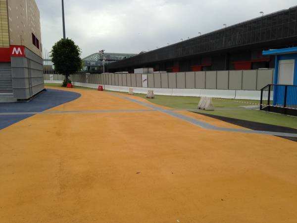 pista per pedoni