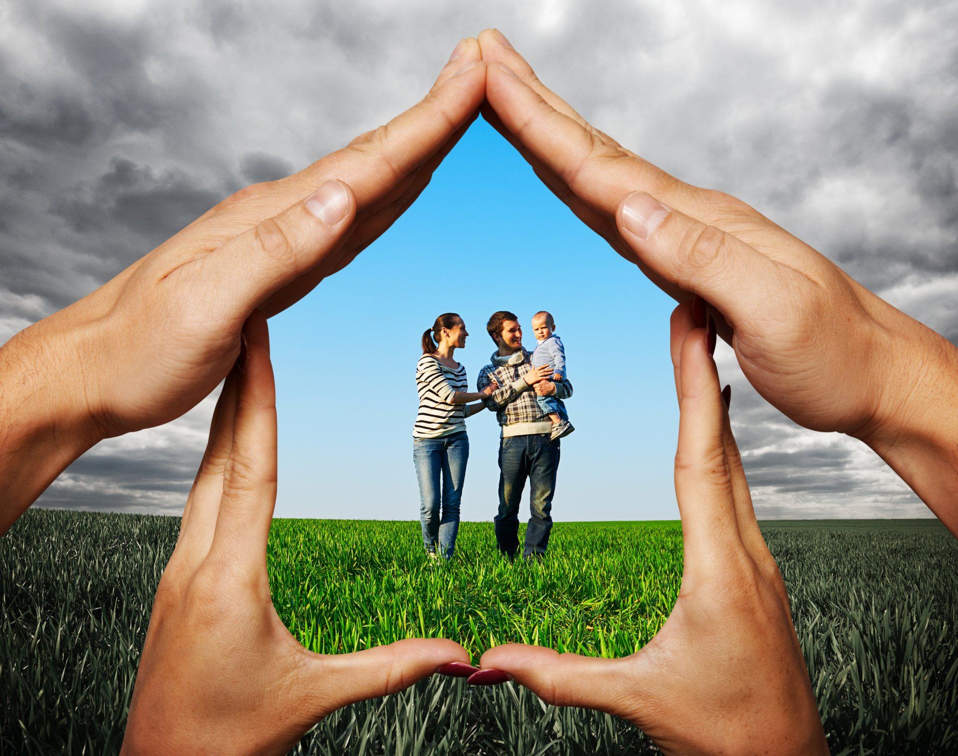 safe family in a home