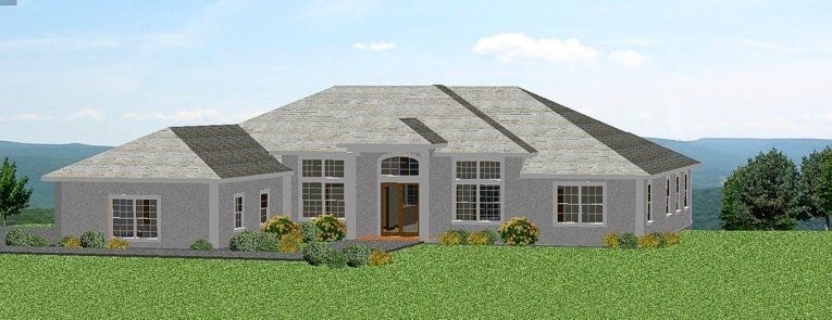 3D home design rendering for a Vermont custom home.