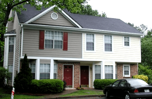 A house that has been remodeled on the outside.