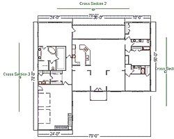 Blueprints and sketches for Vermont home design project.
