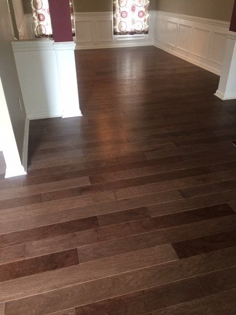 Empty Room with Hardwood Flooring — Concord, NC — Gray’s Flooring and Custom Showers