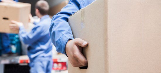 man unloading boxes bay removals man unloading boxes