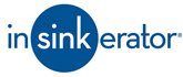 InSinkErator logo with a blue circle, blue text on white.