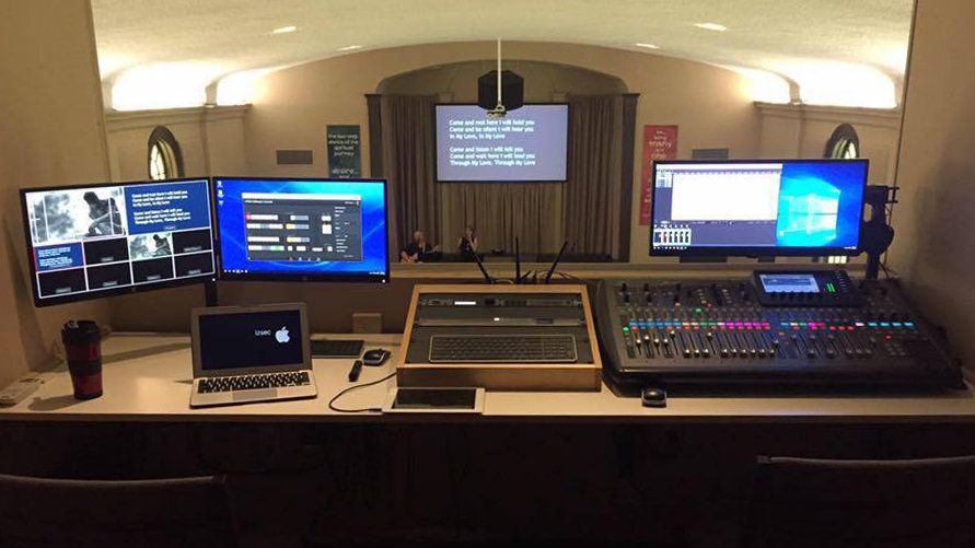 video recording equipment at event
