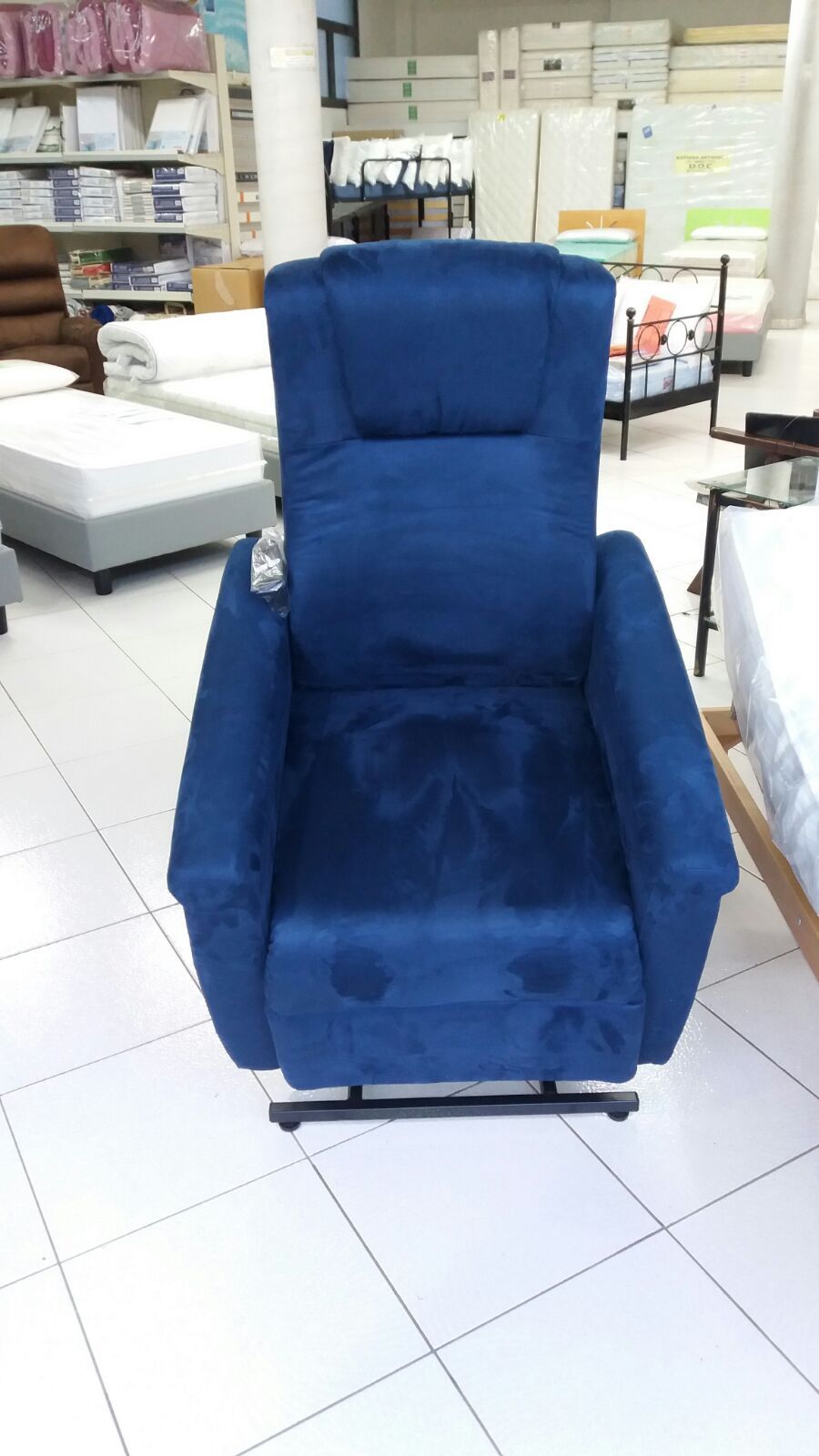 poltrona relax blu