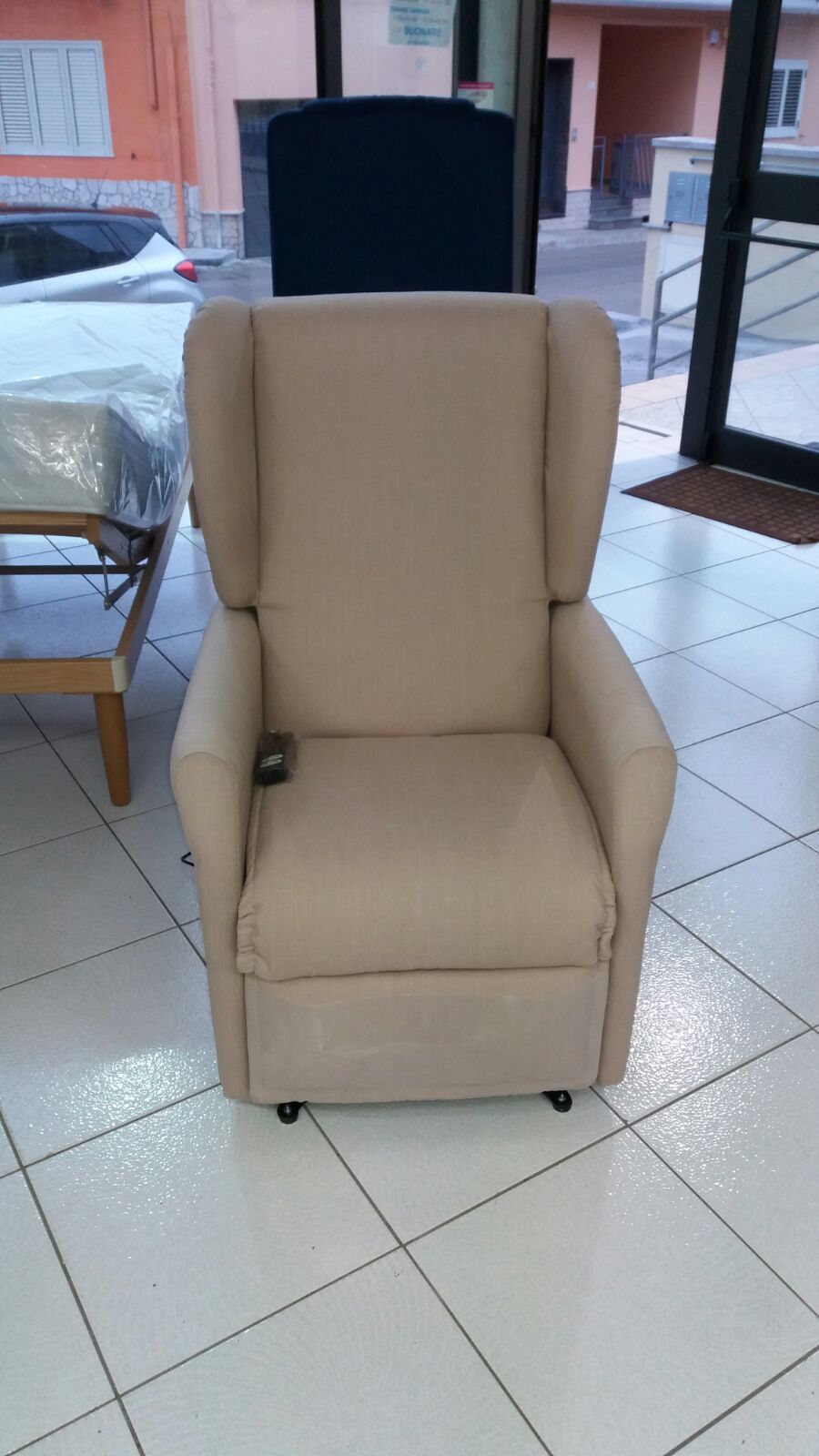 poltrona relax beige