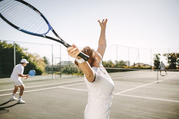 Sports Medicine — Seniors Playing Tennis in Middleburg, VA Sports Medicine — Seniors Playing Tennis in Middleburg, VA