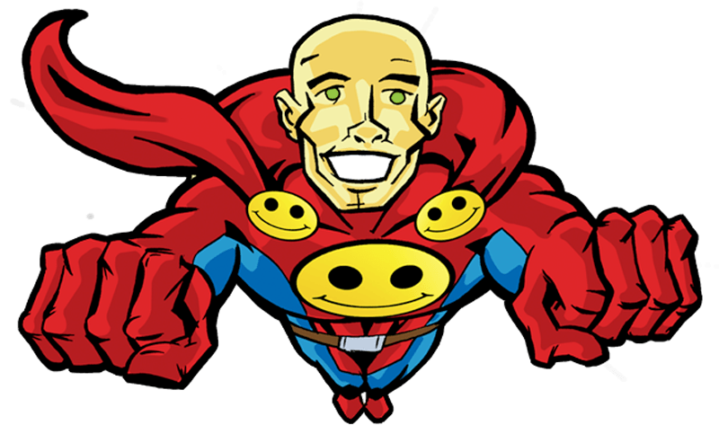 Here comes Superchum! Superchum Flying straight at you