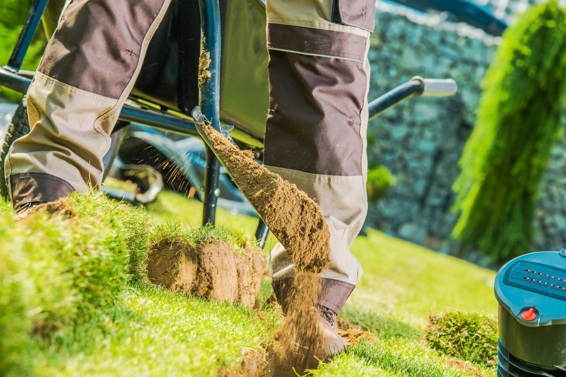 Digging Ditch for the Garden Water Supply — Butler, NJ — Precision Sprinklers