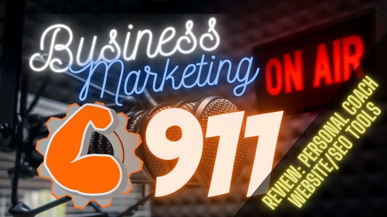A neon sign that says business marketing on air
