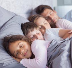 Family Sleeping in Bed Family Sleeping in Bed
