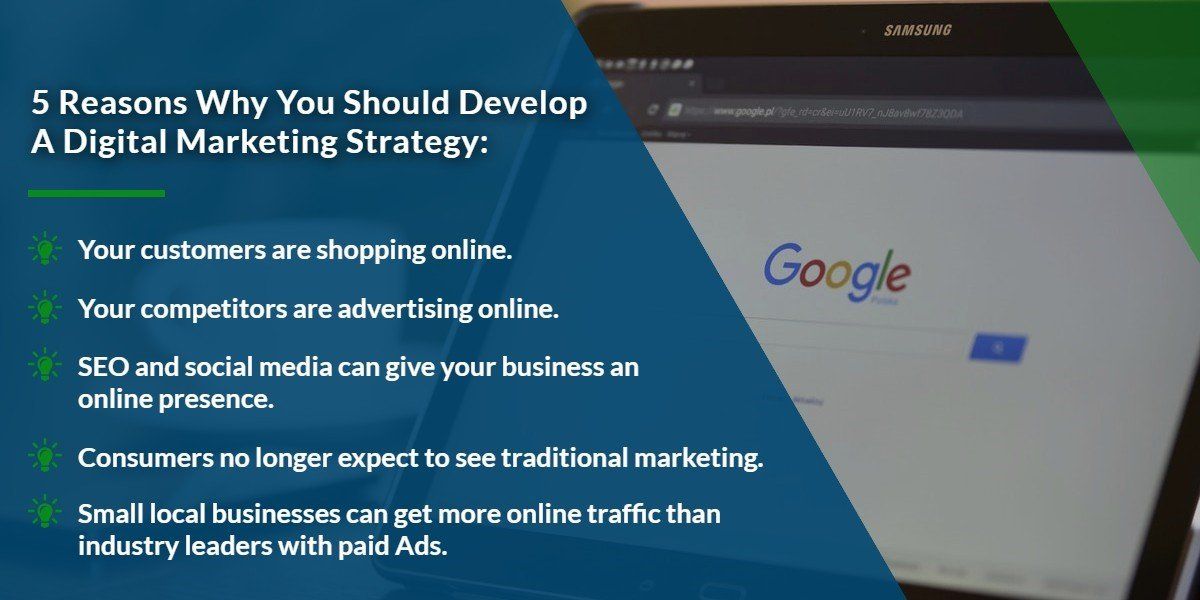 5 reasons why you should develop a digital marketing strategy
