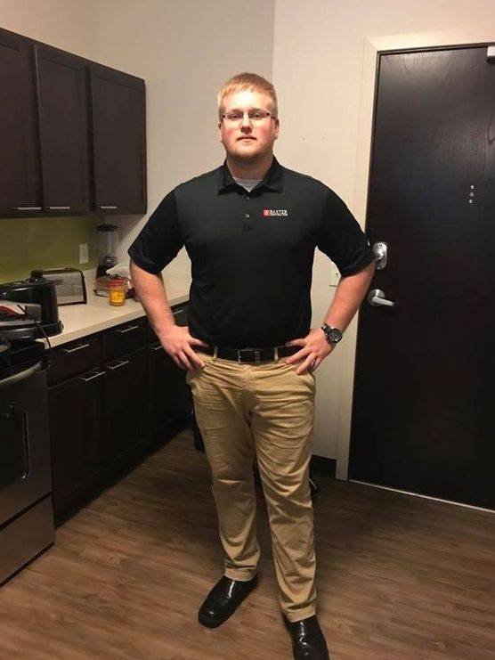 Kimberlee's oldest son in his apartment