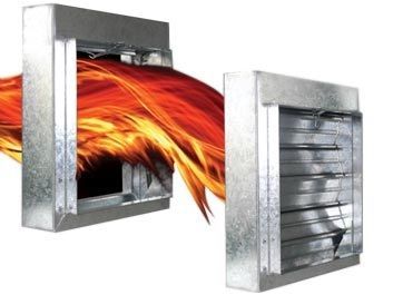 A picture of a fire coming out of a metal box