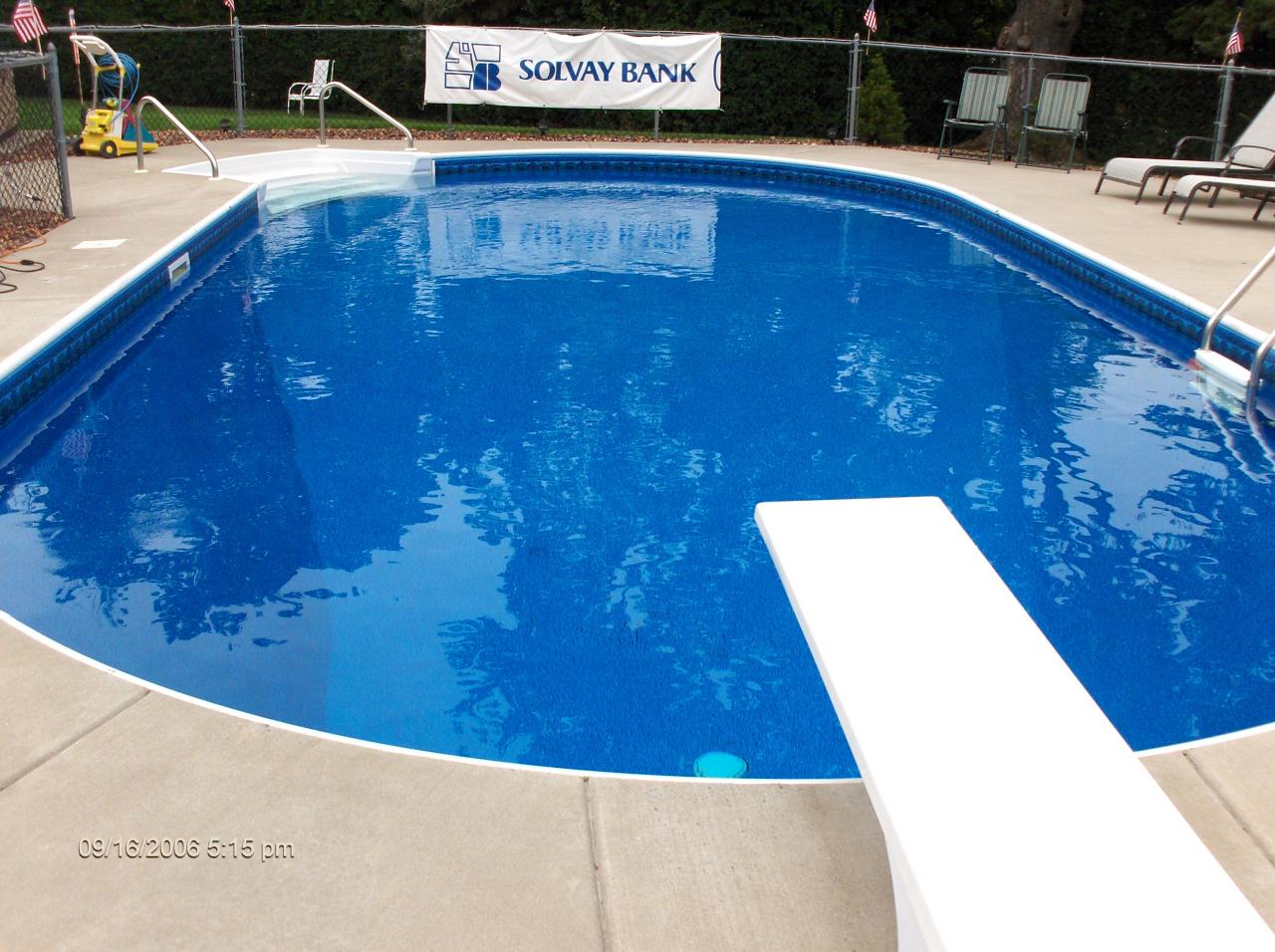 Swimming Pool With Diving Board — Liverpool, NY — CoolWaters Pool & Spa