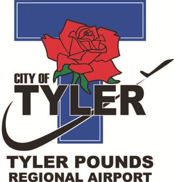 city of tyler pounds regional airport  logo