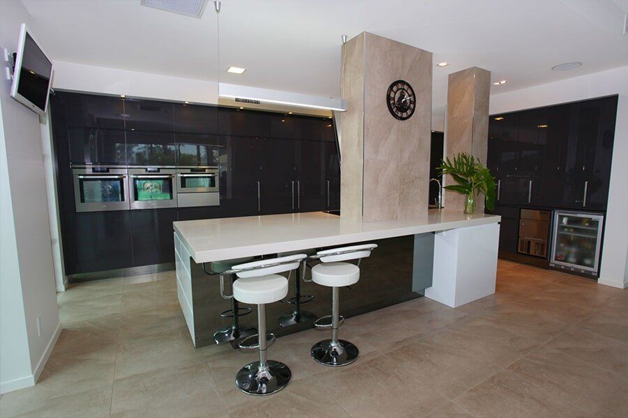 Smokey Mirror Laminate — Cabinet Makers in Kunda Park, QLD