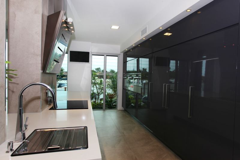 Blukhead Washes Over the Glossy Cabinets — Cabinet Makers in Kunda Park, QLD
