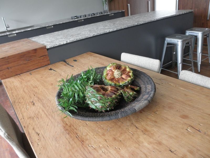 Dining Table with Plate — Cabinet Makers in Kunda Park, QLD