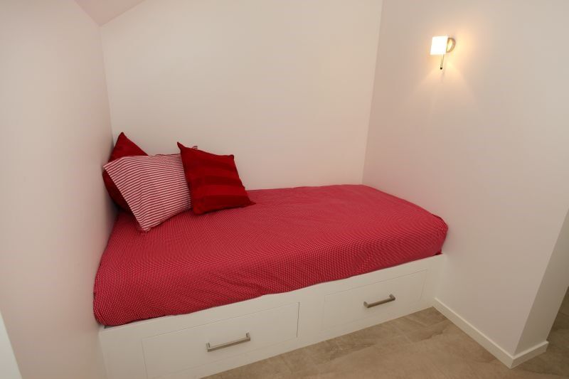 Red Bed with Storage — Cabinet Makers in Kunda Park, QLD