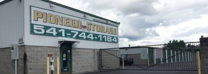 Front of the Pioneer Storage Facility
