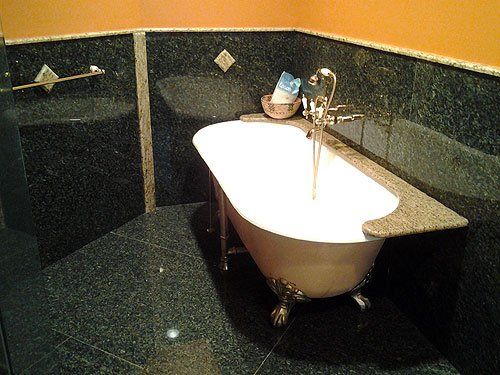 Marble Flooring in Manorville, NY Bathroom