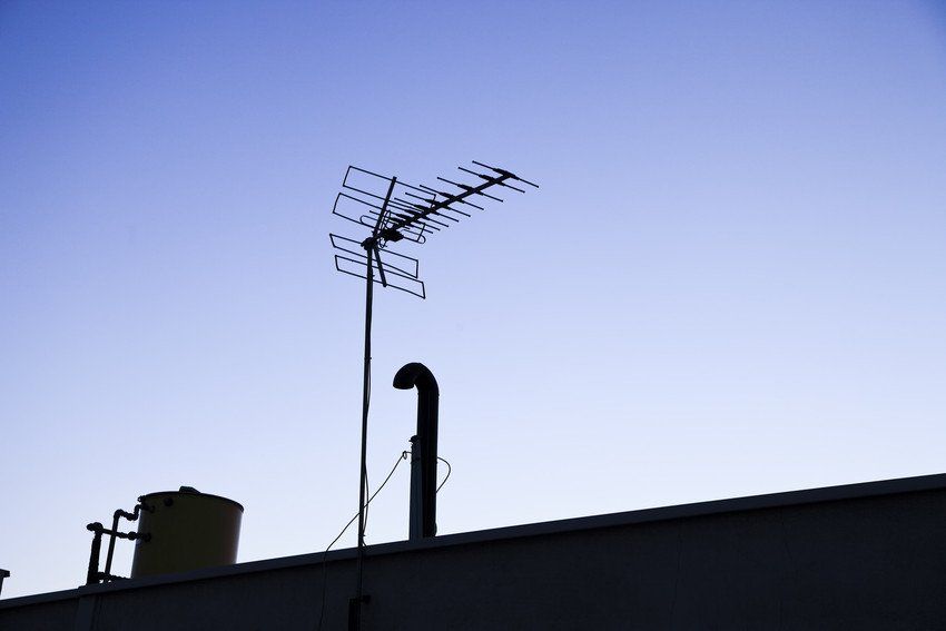 aerial on a Stockport roof
