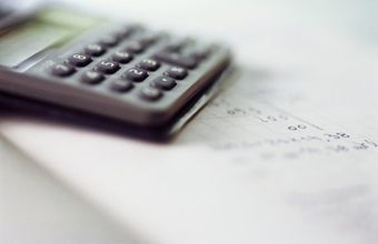 calculator on paper