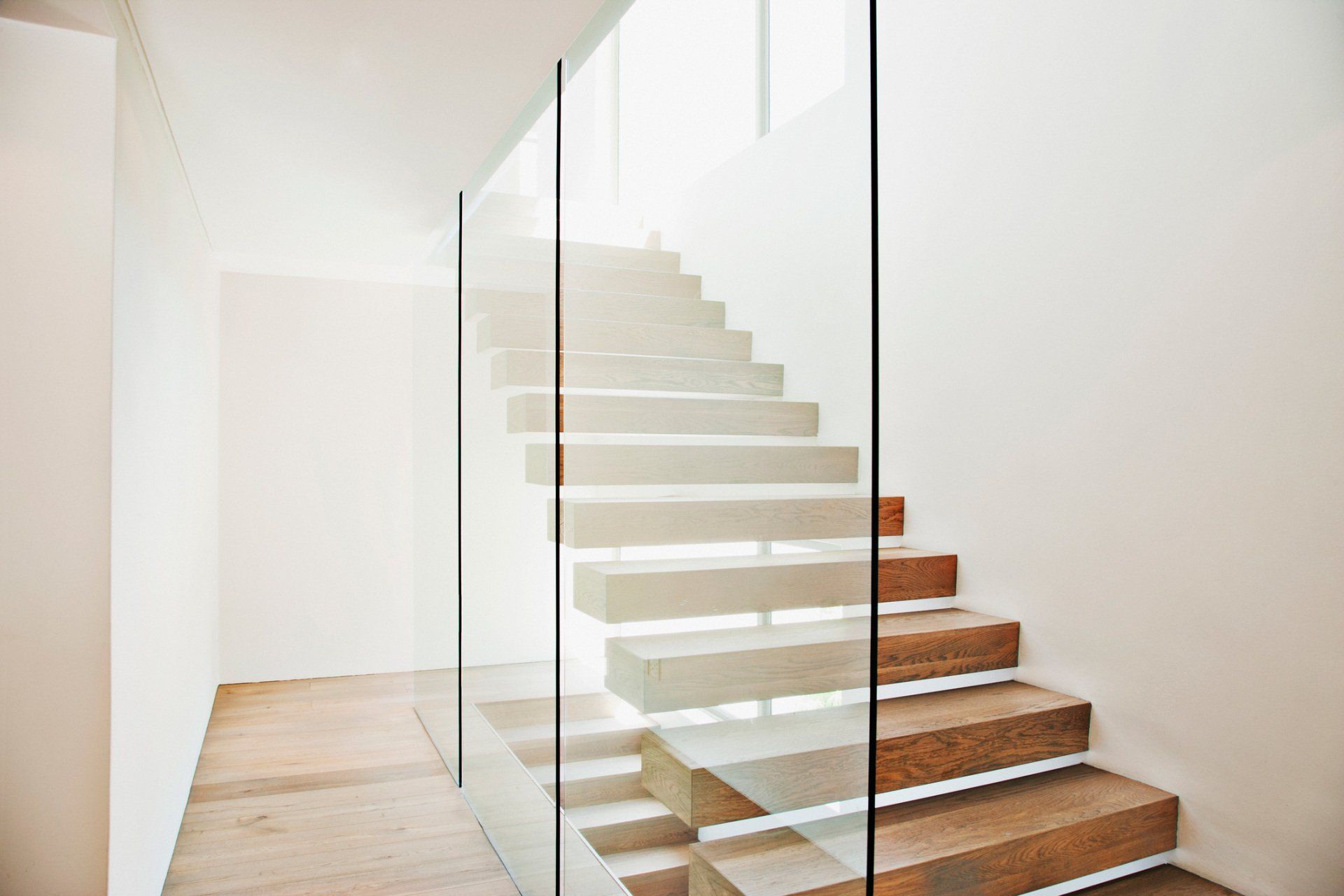 Glass Wall with Staircase — Addison, TX — Barco Mirror And Glass Glass Wall with Staircase — Addison, TX — Barco Mirror And Glass