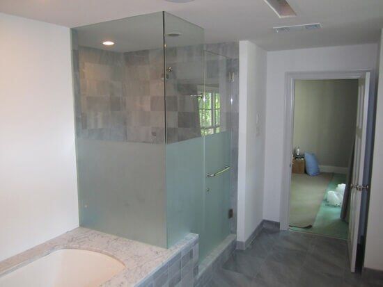 Finished Shower Room — Addison, TX — Barco Mirror And Glass