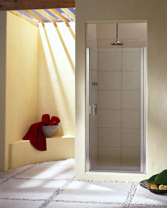 Bathroom with White Tiles — Addison, TX — Barco Mirror And Glass