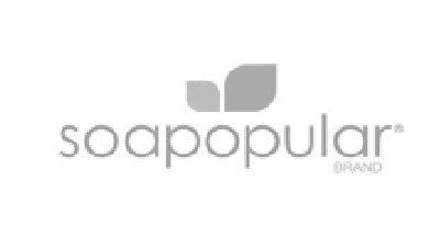Soapopular Brand greyscale logo
