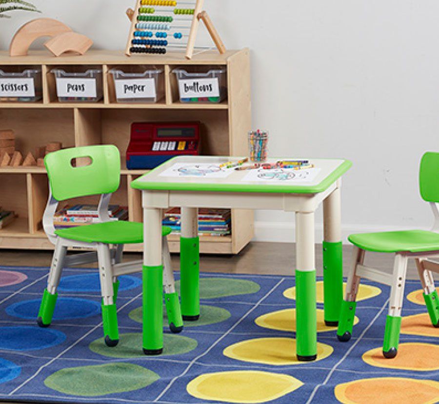 School Children's Desk and Chairs
