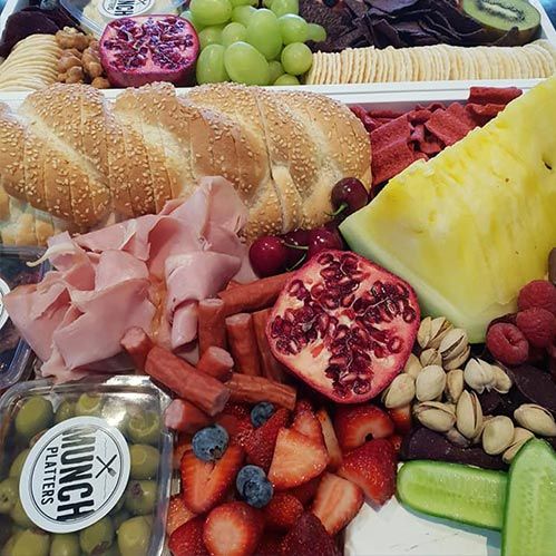 Bread, Ham fruit platter — Munch Platters in Toowoomba, QLD
